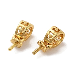 Золотой Медные залоги, долговечный, без кадмия и без свинца, золотые, 8.5x4x3 мм, отверстие : 2.5 мм, штифты : 0.6 мм