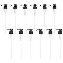 Черный 24 дозирующие насосы для зубного пластика, подходит для бутылочек с шампунями и кондиционерами, чёрные, 4.55x2.65x13.8~21 см