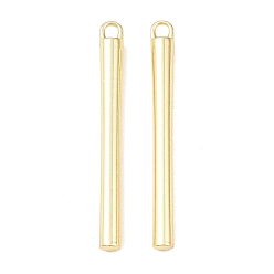 Золотой Большие сплавочные подвески, колонка, стойки покрытие, без кадмия и без свинца, золотые, 64.5x6.5 мм, отверстие : 4x3.5 мм