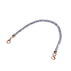 Золотой Ремешок для сумки из сплава со стразами, с застежкой омар, для замены ремней для мешков, золотые, 34x0.55 см