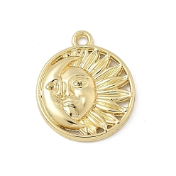 Золотой Подвески из сплава , солнце, золотые, 23x19.5x2.2 мм, отверстие : 1.8 мм