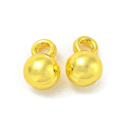 Настоящее золото 18K Стойки обшивки латунные подвески, падение удлинителя цепи, долговечный, без свинца и без кадмия, круглые, реальный 18 k позолоченный, 6x4 мм, отверстие : 1.2 мм