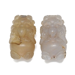 Camel Natural Agate Beads, Carved Animal Beads, Camel, 23.5~25x12.2~13.6x12.2~13.4mm, Hole: 1.2mm