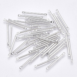 Платина Соединители железных стержней, без никеля , платина, 20x2x1.2 мм, отверстие : 1 мм