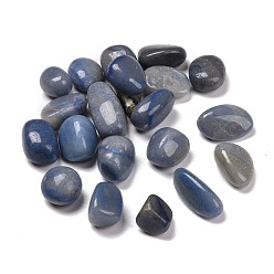Blue Aventurine Dyed & Heated Natural Blue Aventurine Beads, No Hole, Nuggets, Tumbled Stone, Healing Stones for 7 Chakras Balancing, Crystal Therapy, Meditation, Reiki, Vase Filler Gems, 9~45x8~25x4~20mm, about 111pcs/1000g
