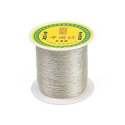 Серебро Нейлоновая нить, с металлическими шнурами, серебряные, 0.3 мм, около 185.91 ярдов (170 м) / рулон