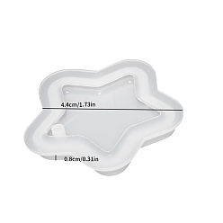 Звезда Кулоны своими руками силиконовые формы, формы для литья смолы, для уф-смолы, изготовление ювелирных изделий из эпоксидной смолы, звезда, 44x8 мм