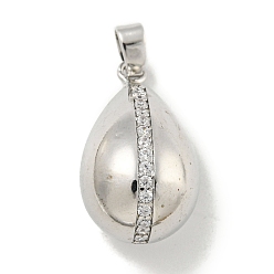 Stick Покрытие стойки латунь микропаве прозрачные подвески из кубического циркония, с целью перехода в кольце, без кадмия и без свинца, долговечный, слеза, придерживаться, 24.5x14x13~13.5 мм, отверстие : 5.5x3.5 мм