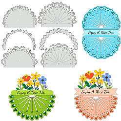 Цветок Трафареты для резки углеродистой стали мандалы, для diy scrapbooking, Фотоальбом, декоративная бумага для тиснения, цветок, 124x146x0.8 мм