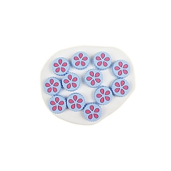 Светло-Голубой Силиконовые бусины, изготовление ожерелий diy, Небесно-голубой, 26 мм