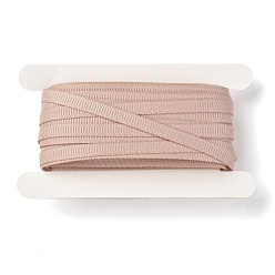 BurlyWood Polyester Grosgrain Ribbon,  for DIY Handmade Craft, Gift Decoration, BurlyWood, 1/4 inch(5mm), about 10.93 yards (10m)/card