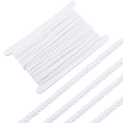 Античный Белый 27.5ярдов полиэстеровой кружевной ленты, аксессуары для одежды, с картой дисплея 1pc картона, старинный белый, 1/4 дюйм (7 мм)