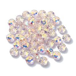 чертополох Ab цветные стеклянные бусины, граненые, шайба, чертополох, 6x4 мм, отверстие : 1.4 мм