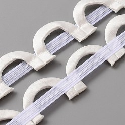 Black Satin Ribbon, Half Ring, Black, 1-1/8 inch(27~30mm)