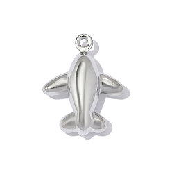 Нержавеющая Сталь Цвет 304 подвески из нержавеющей стали, прелести самолета, зеркальная полировка, цвет нержавеющей стали, 16x13 мм