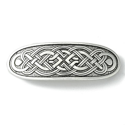 Другие Заколки для волос из сплава, для женщин девушки, античное серебро, узел, 84x28x13 мм