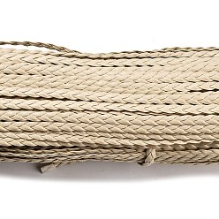 Античный Белый 3-многослойный плетеный шнур из искусственной кожи, плоский, старинный белый, 5x1.5 мм, около 107.17 ярдов (98 м) / пачка