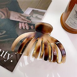 Сиена Заколки для волос с большими когтями из ацетата целлюлозы, для девочек и женщин с густыми волосами, цвет охры, 89x60x45 мм