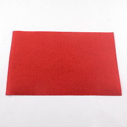 Crimson Non Woven Fabric Embroidery Needle Felt for DIY Crafts, Square, Crimson, 298~300x298~300x1mm, about 50pcs/bag