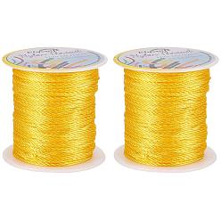 Золотистый Нейлоновая нить, золотые, 1.0 мм, около 45 м / рулон