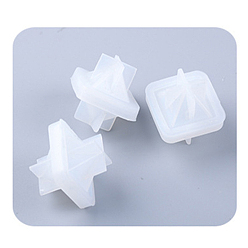 Белый Diy руны викинги кубики силиконовые формочки, формы для литья смолы, для уф-смолы, изготовление изделий из эпоксидной смолы, белые, 30x30x2 мм, 3 шт / комплект