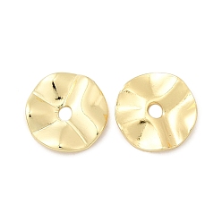 Настоящее золото 18K Латунные бусины, плоско-круглые, долговечный, стойки покрытие, без свинца и без кадмия, реальный 18 k позолоченный, 8x1.5 мм, отверстие : 1.4 мм