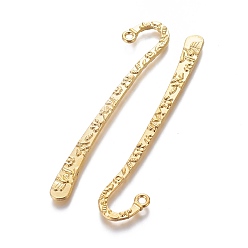 Golden Tibetan Style Alloy Bookmarks, Lead Free and Nickel Free and Cadmium Free, Golden, 79.5x15.5x2mm, Hole: 2mm
