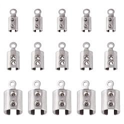 Нержавеющая Сталь Цвет 304 нержавеющая сталь складной обжима концов, цвет нержавеющей стали, 400 шт / комплект