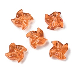 Шоколадный Стеклянные бусины, ветряная мельница, цвет шоколада, 18x9x9 мм, отверстие : 1.2 мм