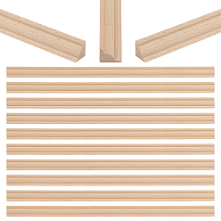 BurlyWood 25Molduras de techo de madera de 1 pieza, molduras de pared para muebles, puerta, guardarropa, decoración del hogar, burlywood, 400x15x15 mm