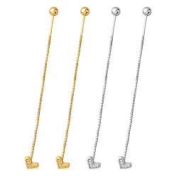 (52) Непрозрачная лаванда 2 пары 2 цвета латунь стразы сердце кисточка серьга нить для женщин, разноцветные, 75 мм, 1 пара / цвет