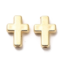 Золотой CCB пластиковые шарики, крестик, золотые, 13x9x3 мм, отверстие : 1.6 мм