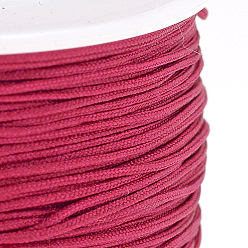 Cerise Nylon Thread, Chinese Knotting Cord, Cerise, 0.4mm, about 174.98 Yards(160m)/Roll