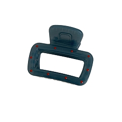 Rectangle Пластиковые зажимы когтя волос, аксессуары для волос для женщин и девочек, прямоугольные, 69x55 мм