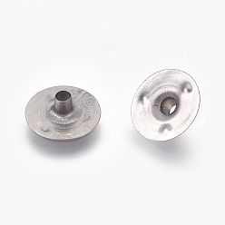 Платина Железная свеча фитиль, платина, 12.5x4 мм, отверстие : 2.5 мм