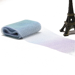 Светло-Голубой Ленты сетки деко полиэстера, Радужный градиент цвета блестящий тюль ткань, для подарочной упаковки diy craft, украшение стены домашней вечеринки, Небесно-голубой, 2-3/8 дюйм (60 мм), около 5.00 ярдов (4.57 м) / пачка