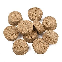BurlyWood Cork Bottle Stoppers, for Wine, Beer & Jar Sealing, Flat Round, BurlyWood, 31~36x14~15mm