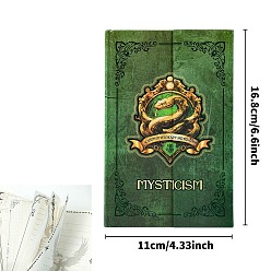 Змея Бумажный блокнот мистика, блокнот с магнитной пряжкой, дневник путешествия, прямоугольные, змея, 170x110x20 мм