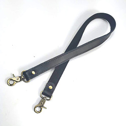 Noir Bandoulière de sac en cuir, avec fermoir pivotant, pour les accessoires de remplacement de sac, noir, 58x2x0.45 cm