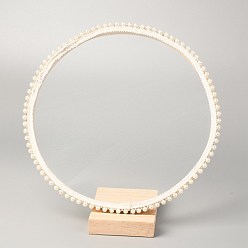 Цвет Древесины Деревянный дисплей серьги, дисплей ювелирных изделий стойки, с фурнитурой из полипропилена, деревесиные, 17.2x25x21.7 см