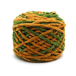 (932FM) Темно-синий аква-матовый с подкладкой Мягкая полиэфирная пряжа для вязания крючком, толстая пряжа для шарфа, пакет, изготовление подушек, сегмент окрашенный, темно-золотистые, 7 мм