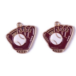 Другие Подвески из эмали и сплава, золотые, перчатка, 25x25 мм