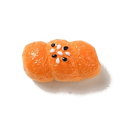 Food Opaque Resin Decoden Cabochons, Imitation Bread, Food, 26x14.5x14mm