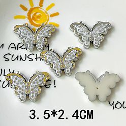 Бабочка Пластиковые кабошоны, бабочка, 24x35 мм, 5 шт / комплект