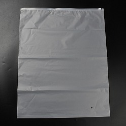 Прозрачный Прозрачные полиэтиленовые пакеты для хранения ювелирных изделий с застежкой-молнией, портативные мешочки-органайзеры для ювелирных изделий, прямоугольные, прозрачные, 50.6x40.1x0.15 см