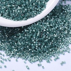(DB1870) Silk Inside Dyed Emerald AB MIYUKI Delica Beads, Cylinder, Japanese Seed Beads, 11/0, (DB1870) Silk Inside Dyed Emerald AB, 1.3x1.6mm, Hole: 0.8mm, about 2000pcs/bottle, 10g/bottle