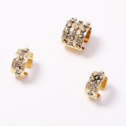 Doré  Ensemble de bagues ouvertes en alliage de zinc et strass, or, 15~20mm, 3 pièces / kit