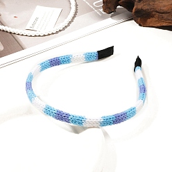 Темно-Голубой Ткань ленты для волос, аксессуары для волос для женщин и девочек, глубокое синее небо, 125 мм