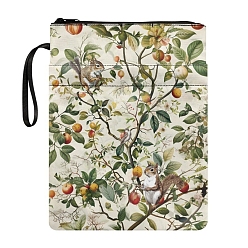 Squirrel Тканевые обложки для книг в мягкой обложке, книжные чехлы с застежкой-молнией, прямоугольные, белка, 290x220 мм