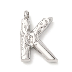 Letter K 304 подвески из нержавеющей стали, письмена, Письмо K, 21x14.5x4.5 мм, отверстие : 2.5 мм